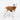 Italian Greyhound dog wearing a fluffy reversible sleeveless sweater/jumper in caramel/brown colour standing right side on