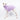 Italian Greyhound dog wearing a fluffy reversible sleeveless sweater/jumper in lilac/purple colour standing left side on