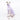 Italian Greyhound dog wearing a fluffy reversible sleeveless sweater/jumper in lilac/purple colour reverse side sitting left on