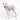 Italian Greyhound dog wearing a fluffy reversible sleeveless sweater/jumper in vanilla/white colour reverse side standing left side on