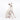 Italian Greyhound dog wearing a fluffy reversible sleeveless sweater/jumper in vanilla/white colour sitting right side on