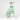 Italian greyhound dog wearing a fluffy reversible onesie in green sitting right side on