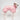Italian greyhound dog wearing a water resistant winter dog coat in pink standing side on