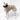 Italian Greyhound dog wearing a Winter Coat in Sand standing left side on