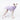 Italian Greyhound dog wearing a fluffy reversible sleeveless sweater/jumper in lilac/purple colour reverse side standing right side on 
