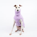 Fluffy Reversible Sleeveless Sweater in Lilac - Italian Greyhound