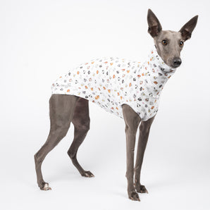 Sleeveless Sweater in Hound Print - Whippet