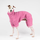 Fluffy Reversible Onesie in Bubblegum