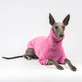 Fluffy Reversible Turtleneck Sweater in Bubblegum - Whippet