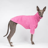 Fluffy Reversible Turtleneck Sweater in Bubblegum - Whippet