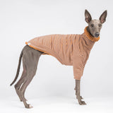 Fluffy Reversible Turtleneck Sweater in Caramel - Whippet