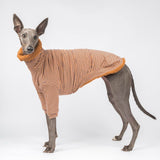 Fluffy Reversible Turtleneck Sweater in Caramel - Whippet