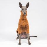 Fluffy Reversible Turtleneck Sweater in Caramel - Whippet