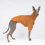 Fluffy Reversible Turtleneck Sweater in Caramel - Whippet