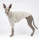 Fluffy Reversible Turtleneck Sweater in Grey - Whippet