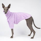 Fluffy Reversible Turtleneck Sweater in Lilac - Whippet