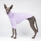 Fluffy Reversible Turtleneck Sweater in Lilac - Whippet