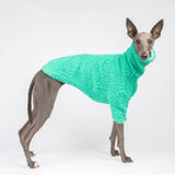 Fluffy Reversible Turtleneck Sweater in Sour Apple - Whippet