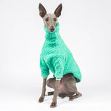 Fluffy Reversible Turtleneck Sweater in Sour Apple - Whippet