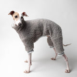 Fluffy Reversible Onesie in Grey