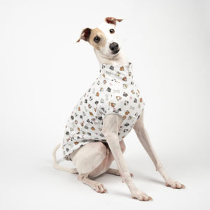 Sleeveless Sweater in Hound Print - Italian Greyhound