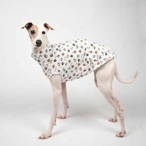 Sleeveless Sweater in Hound Print - Italian Greyhound